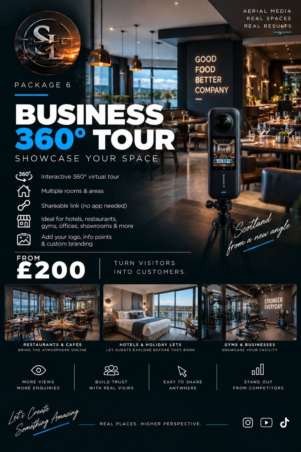 Business 360° Tour package — From £200. Click to view the full offer.